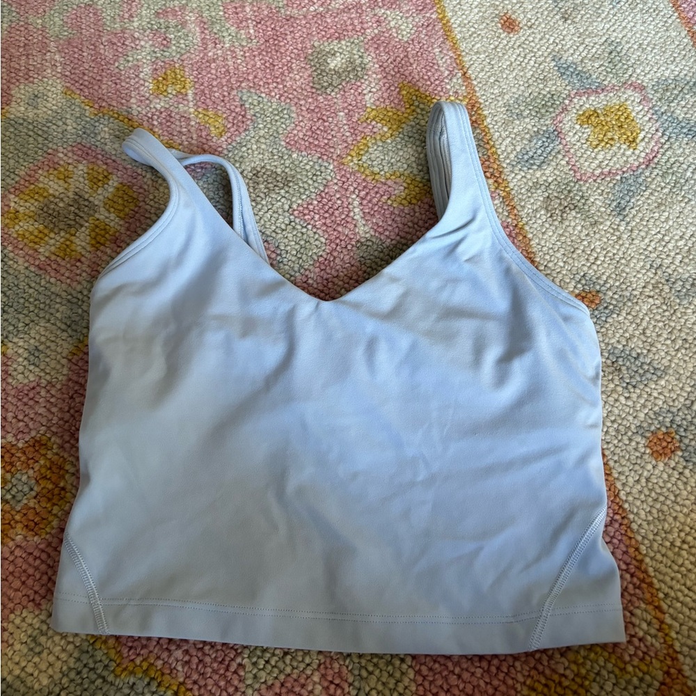 lululemon light blue align tank top size 4